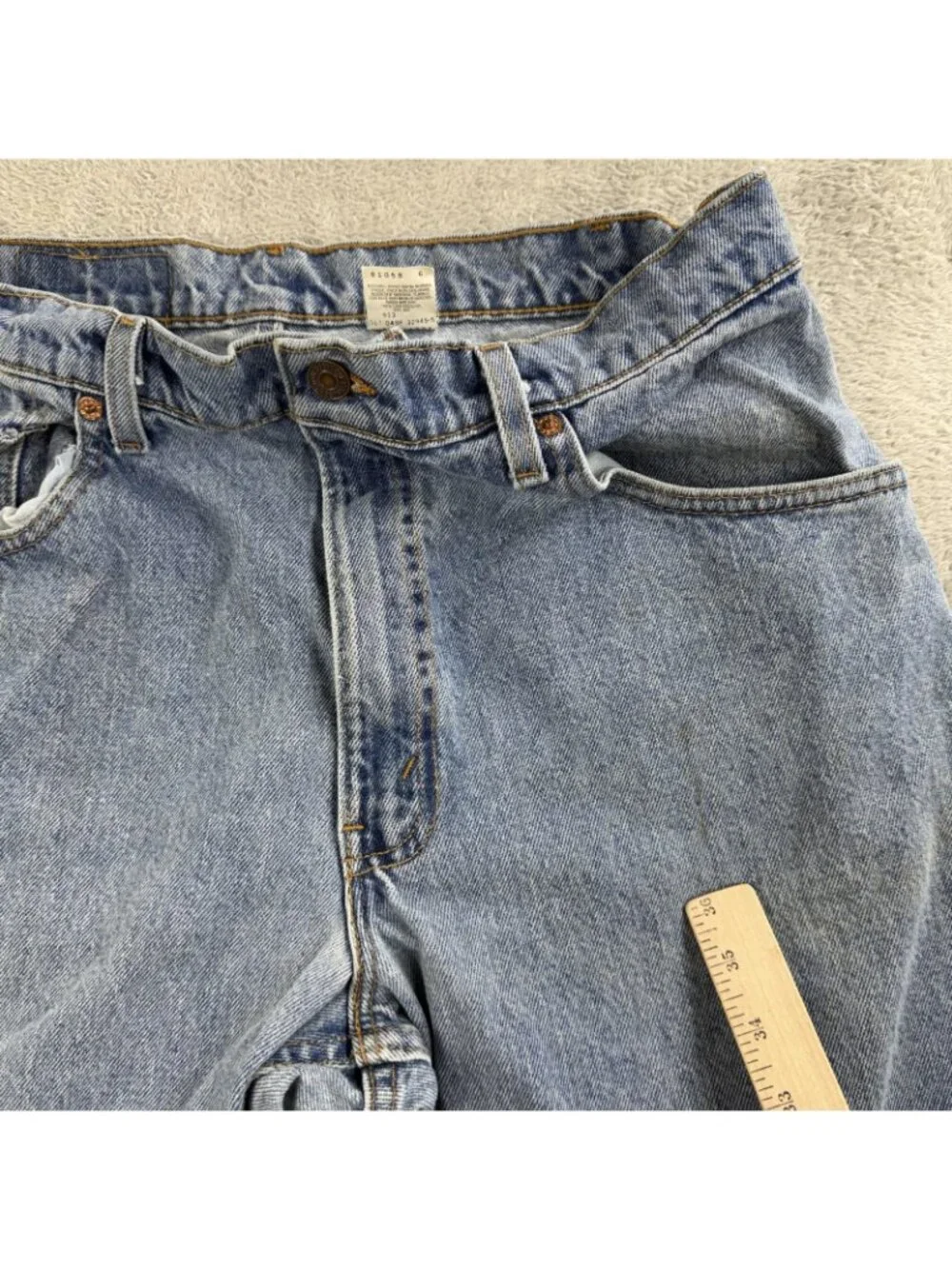Vintage Levis 560 Jeans Mens 34x34 Blue Loose Tapered Zip Fly Made In USA 90s
